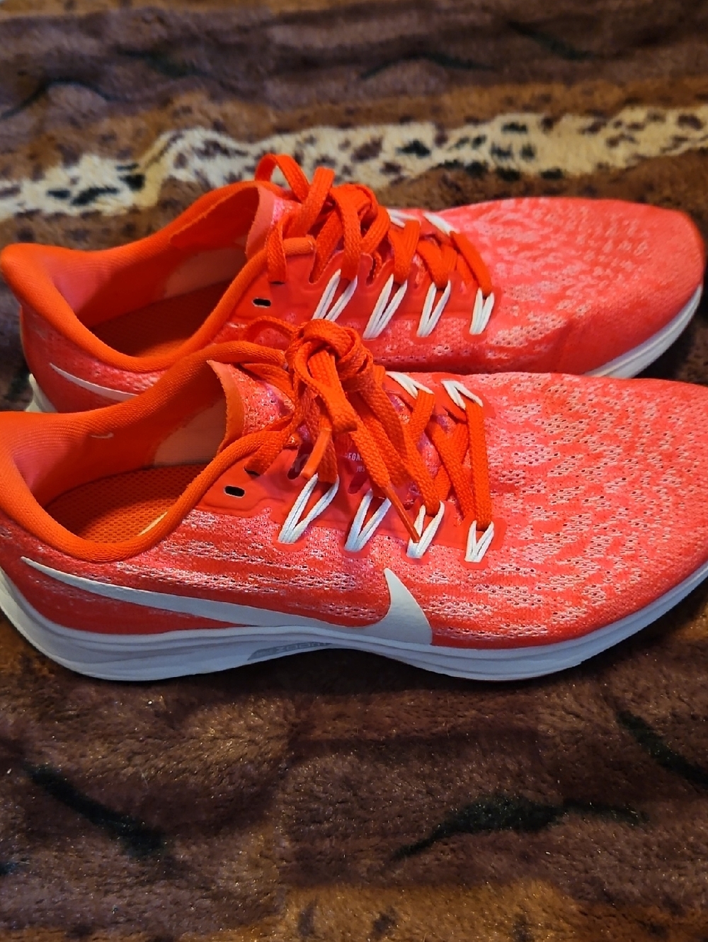 Nike Zoom Women's Bright Coral and White Running Shoes